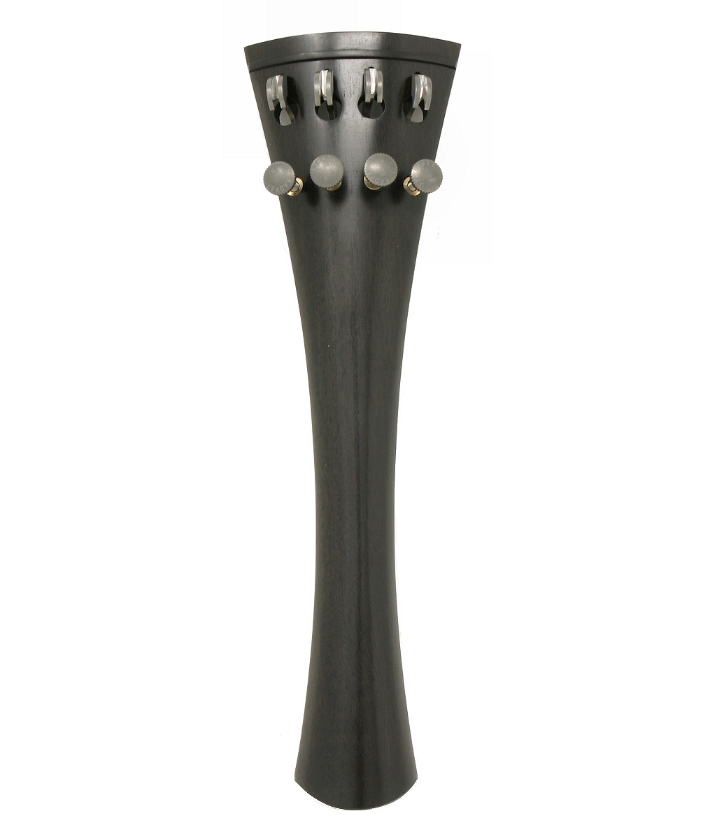 Cello Tailpiece Round, 4 Titanium Tuners Ebony 226mm Cello Tailpiece Round, 4 Titanium Tuners Ebony 226mm