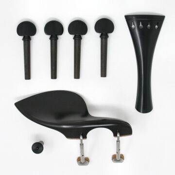 Set Viola English, round tp, Ebony/Ebony