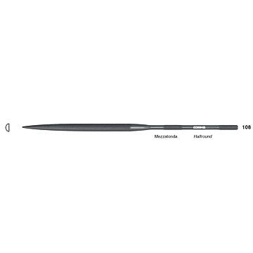 Needle File Halfround, 180 mm Cut 0