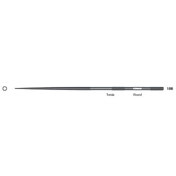 Needle File round, 180 mm Cut 1