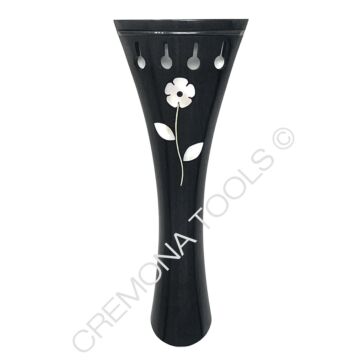 Tailpiece Violin Ebony MOP Flowers 109mm