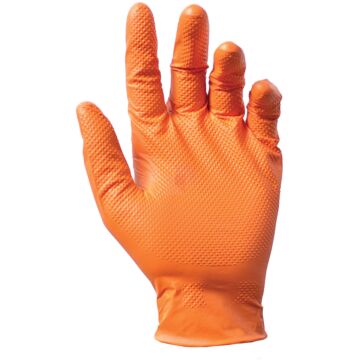 Saratoga Orange Nitrile Gloves M