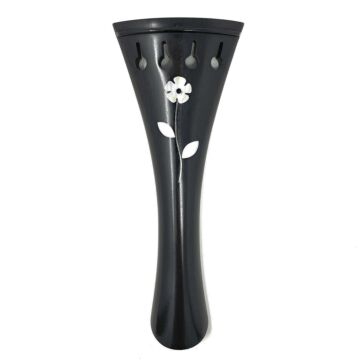 Tailpiece Viola Ebony MOP Flowers
