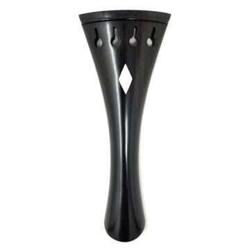 Tailpiece Viola French Ebony MOP Flowers