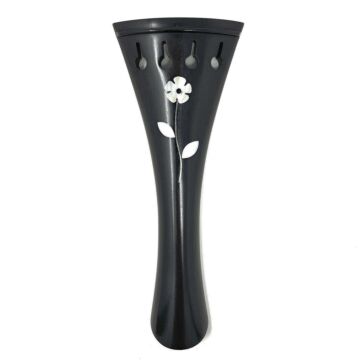 Tailpiece Violin Ebony MOP Flowers 107mm