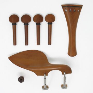 Set Viola English, round tp, Boxwood/Ebony