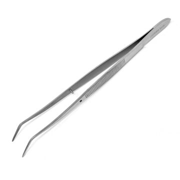 Tweezers SS Bent Tip 160mm