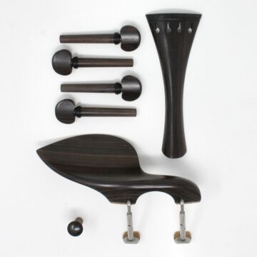 Set Viola English, round tp, Rosewood/Ebony