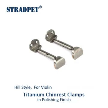 Chinrest Screws Violin Hill Style Titanium, Bright