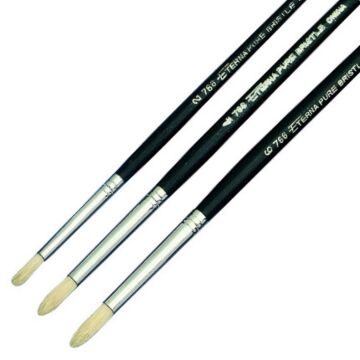 Eterna round bristle brushes