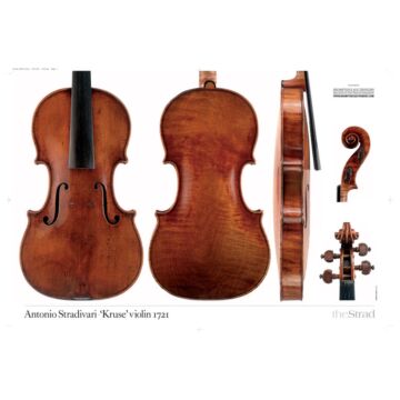 Poster Stradivari violin &quot;Kruse&quot; 1721