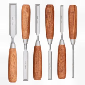 6pcs Butt Chisel Set 6/10/13/19/25mm Wooden Case