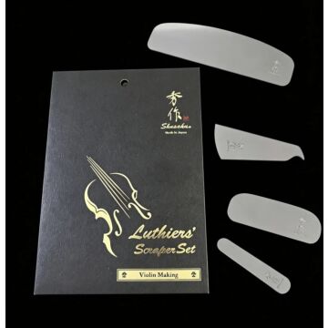 SHUSAKU Luthier's Scrapers Violin Making set of 4