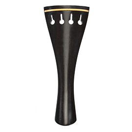 Tailpiece Viola Preciso Round, Ebony/Boxw 126mm