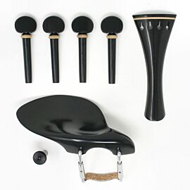 Violin Set English pegs Ebony/Boxwood and Strad chinrest