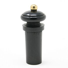 Endbutton Violin Ebony with Gold Pin Ø 9.5mm