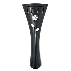 Tailpiece Violin French Ebony MOP Flowers 107mm