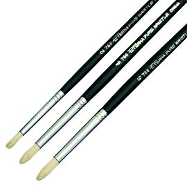Eterna round bristle brushes