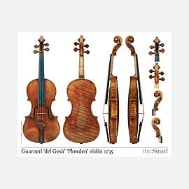 Poster Guarneri del Gesu violin Plowden 1735