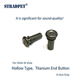 STRADPET hollow titanium Endbuttons, for violin and viola